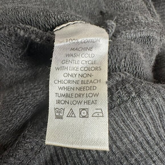 Calvin Klein Knit Sweatshirt Jacket Military Style Mixed Media - Picture 6 of 7